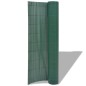 Recinzione da Giardino a Doppio Lato in PVC 90x500 cm Verde Recinzione da Giardino a Doppio Lato in PVC 90x500 cm Verde