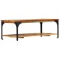 vidaXL Tavolino da Caffè con Mensola 100x60x35 cm Massello di Recupero vidaXL Tavolino da Caffè con Mensola 100x60x35 cm Massello di Recupero