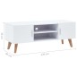 vidaXL Mobile Porta TV Bianco 120x40x46 cm in MDF vidaXL Mobile Porta TV Bianco 120x40x46 cm in MDF