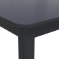 vidaXL Tavolo da Pranzo Nero 114x71x75cm in Legno Massello di Hevea vidaXL Tavolo da Pranzo Nero 114x71x75cm in Legno Massello di Hevea