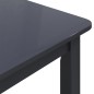 vidaXL Tavolo da Pranzo Nero 114x71x75cm in Legno Massello di Hevea vidaXL Tavolo da Pranzo Nero 114x71x75cm in Legno Massello di Hevea