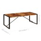 vidaXL Tavolo da Pranzo 220x100x75 cm Legno Massello di Sheesham vidaXL Tavolo da Pranzo 220x100x75 cm Legno Massello di Sheesham