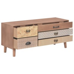 vidaXL Mobile Porta TV con 5 Cassetti 90x30x40 cm in Massello di Pino