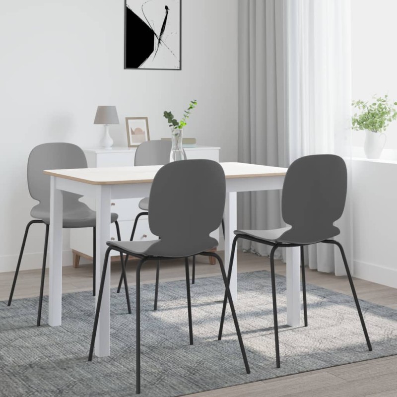 vidaXL Tavolo da Pranzo Bianco Marrone 114x71x75cm Massello di Hevea vidaXL Tavolo da Pranzo Bianco Marrone 114x71x75cm Massello di Hevea