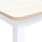 vidaXL Tavolo da Pranzo Bianco Marrone 114x71x75cm Massello di Hevea vidaXL Tavolo da Pranzo Bianco Marrone 114x71x75cm Massello di Hevea