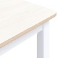 vidaXL Tavolo da Pranzo Bianco Marrone 114x71x75cm Massello di Hevea vidaXL Tavolo da Pranzo Bianco Marrone 114x71x75cm Massello di Hevea