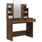 Toeletta con Specchio Rovere Marrone 96x40x142 cm Toeletta con Specchio Rovere Marrone 96x40x142 cm