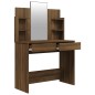 Toeletta con Specchio Rovere Marrone 96x40x142 cm Toeletta con Specchio Rovere Marrone 96x40x142 cm