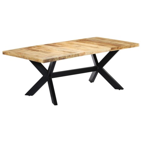 vidaXL Tavolo da Pranzo 200x100x75 cm in Legno Massello di Mango