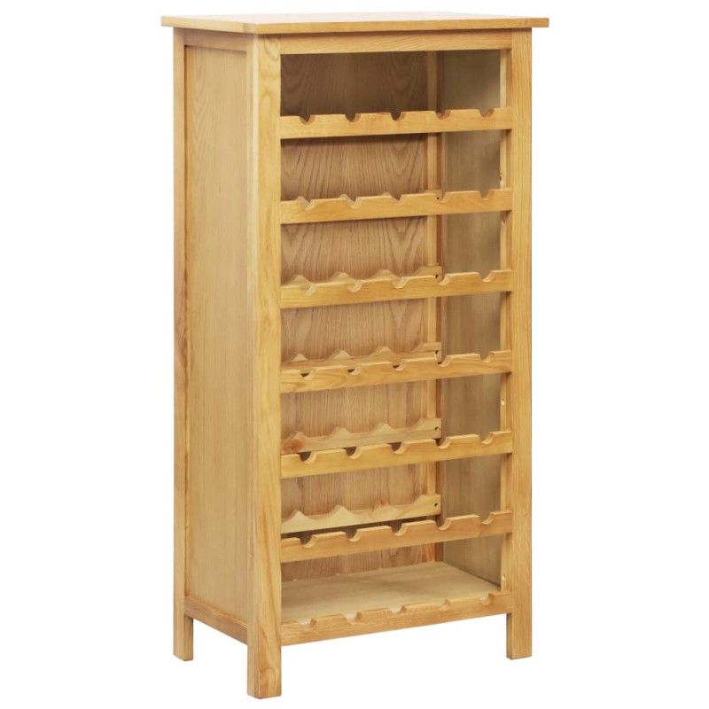 vidaXL Cantinetta per Vini 56x32x110 cm Legno Massello di Rovere vidaXL Cantinetta per Vini 56x32x110 cm Legno Massello di Rovere