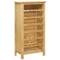 vidaXL Cantinetta per Vini 56x32x110 cm Legno Massello di Rovere vidaXL Cantinetta per Vini 56x32x110 cm Legno Massello di Rovere