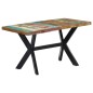 vidaXL Tavolo da Pranzo 140x70x75 cm in Legno Massello di Recupero vidaXL Tavolo da Pranzo 140x70x75 cm in Legno Massello di Recupero