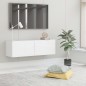 Mobile Porta TV Bianco 100x30x30 cm in Truciolato Mobile Porta TV Bianco 100x30x30 cm in Truciolato