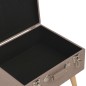 vidaXL Sgabello con Contenitore 40 cm in Tessuto Marrone vidaXL Sgabello con Contenitore 40 cm in Tessuto Marrone