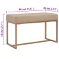 vidaXL Panca 80 cm in Velluto Beige