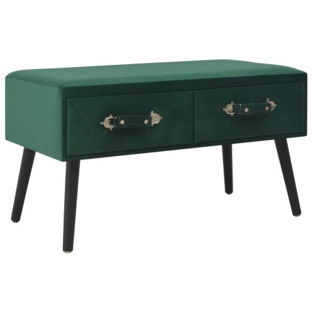vidaXL Tavolino da Salotto Verde 80x40x46 cm in Velluto 