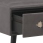 vidaXL Tavolino da Caffè Grigio 80x40x46 cm in Similpelle  