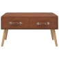 vidaXL Tavolino da Salotto Marrone 80x40x46 cm in Similpelle vidaXL Tavolino da Salotto Marrone 80x40x46 cm in Similpelle