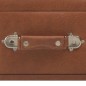 vidaXL Tavolino da Salotto Marrone 80x40x46 cm in Similpelle vidaXL Tavolino da Salotto Marrone 80x40x46 cm in Similpelle