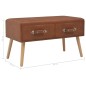 vidaXL Tavolino da Salotto Marrone 80x40x46 cm in Similpelle vidaXL Tavolino da Salotto Marrone 80x40x46 cm in Similpelle