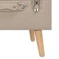 vidaXL Sgabello con Contenitore 40 cm in Tessuto Beige vidaXL Sgabello con Contenitore 40 cm in Tessuto Beige