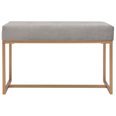 vidaXL Panca 80 cm in Velluto Grigio