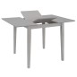 vidaXL Tavolo da Pranzo Estensibile Grigio (80-120)x80x74 cm in MDF vidaXL Tavolo da Pranzo Estensibile Grigio (80-120)x80x74 cm in MDF