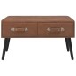 vidaXL Tavolino da Caffè Marrone Scuro 80x40x46 cm in Similpelle vidaXL Tavolino da Caffè Marrone Scuro 80x40x46 cm in Similpelle