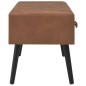 vidaXL Tavolino da Caffè Marrone Scuro 80x40x46 cm in Similpelle vidaXL Tavolino da Caffè Marrone Scuro 80x40x46 cm in Similpelle
