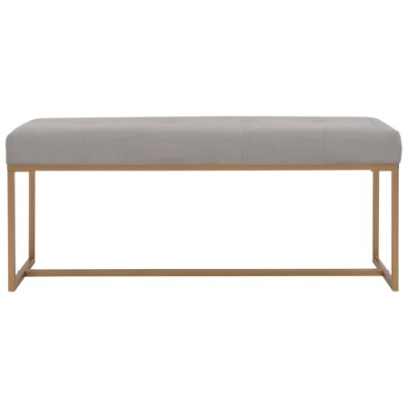 vidaXL Panca 120 cm in Velluto Grigio