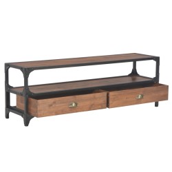 vidaXL Mobile Porta TV con 4 Cassetti 120x30x40 cm in Massello di Pino