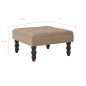 vidaXL Sgabello Beige 60x60x36 cm in Velluto vidaXL Sgabello Beige 60x60x36 cm in Velluto