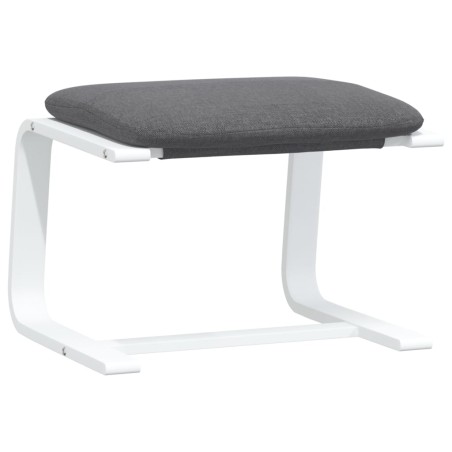 vidaXL Poggiapiedi Grigio Chiaro 51x41x40 cm in Tessuto