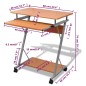 vidaXL Scrivania per Computer con Ripiano Estraibile Marrone vidaXL Scrivania per Computer con Ripiano Estraibile Marrone