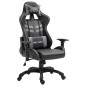 vidaXL Sedia da Gaming Grigia in Similpelle vidaXL Sedia da Gaming Grigia in Similpelle