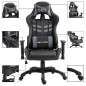 vidaXL Sedia da Gaming Grigia in Similpelle vidaXL Sedia da Gaming Grigia in Similpelle