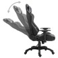 vidaXL Sedia da Gaming Grigia in Similpelle vidaXL Sedia da Gaming Grigia in Similpelle