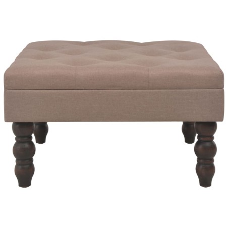 vidaXL Sgabello Marrone 60x60x36 cm in Tessuto di Poliestere
