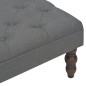 vidaXL Sgabello Grigio Scuro 60x60x36 cm in Tessuto di Poliestere vidaXL Sgabello Grigio Scuro 60x60x36 cm in Tessuto di Poliestere