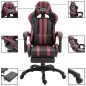 vidaXL Sedia da Gaming con Poggiapiedi Rosso Vino in Similpelle vidaXL Sedia da Gaming con Poggiapiedi Rosso Vino in Similpelle