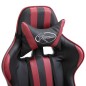 vidaXL Sedia da Gaming con Poggiapiedi Rosso Vino in Similpelle vidaXL Sedia da Gaming con Poggiapiedi Rosso Vino in Similpelle