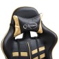 vidaXL Sedia da Gaming Oro in Similpelle vidaXL Sedia da Gaming Oro in Similpelle