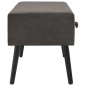 vidaXL Tavolino da Caffè Grigio 80x40x46 cm in Velluto vidaXL Tavolino da Caffè Grigio 80x40x46 cm in Velluto
