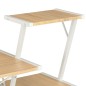 vidaXL Scrivania con Mensole Bianca e Rovere 116x50x93 cm vidaXL Scrivania con Mensole Bianca e Rovere 116x50x93 cm