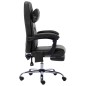 vidaXL Sedia da Ufficio Massaggiante Nera in Similpelle vidaXL Sedia da Ufficio Massaggiante Nera in Similpelle