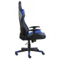 vidaXL Sedia da Gaming Girevole Blu in PVC vidaXL Sedia da Gaming Girevole Blu in PVC