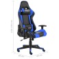 vidaXL Sedia da Gaming Girevole Blu in PVC vidaXL Sedia da Gaming Girevole Blu in PVC