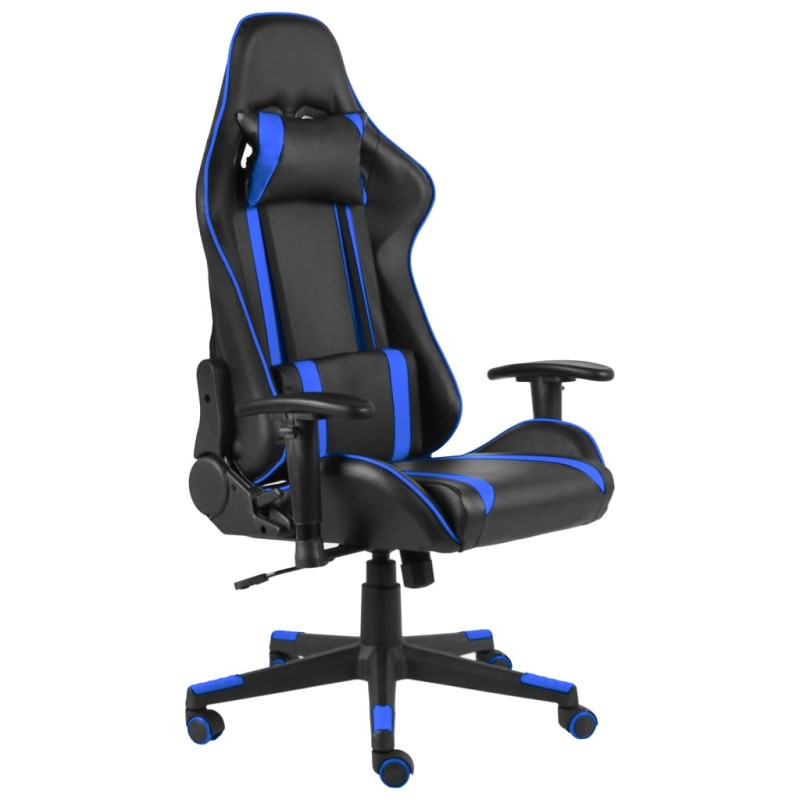 vidaXL Sedia da Gaming Girevole Blu in PVC vidaXL Sedia da Gaming Girevole Blu in PVC