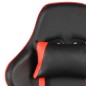 vidaXL Sedia da Gaming Girevole con Poggiapiedi Rossa in PVC vidaXL Sedia da Gaming Girevole con Poggiapiedi Rossa in PVC