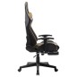 vidaXL Sedia da Gaming con Poggiapiedi Nera e Oro in Similpelle vidaXL Sedia da Gaming con Poggiapiedi Nera e Oro in Similpelle